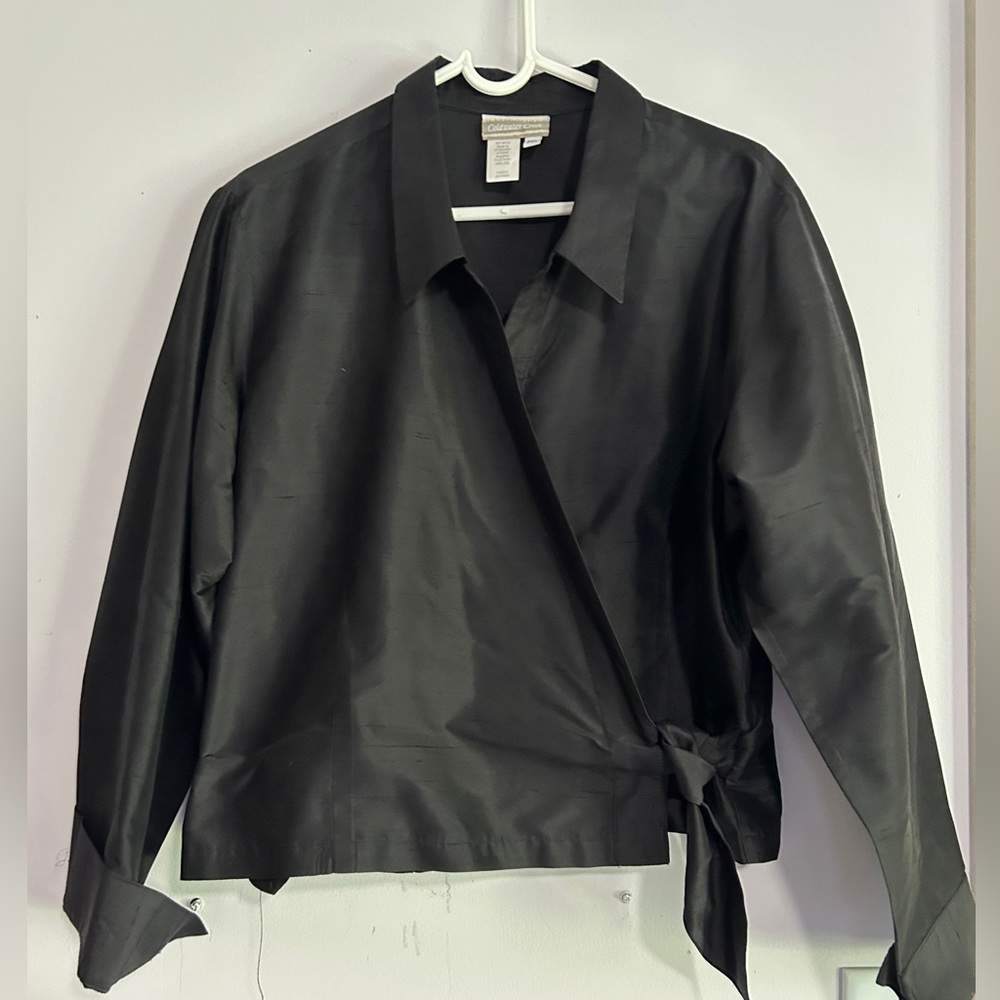Coldwater Creek Black Blouse